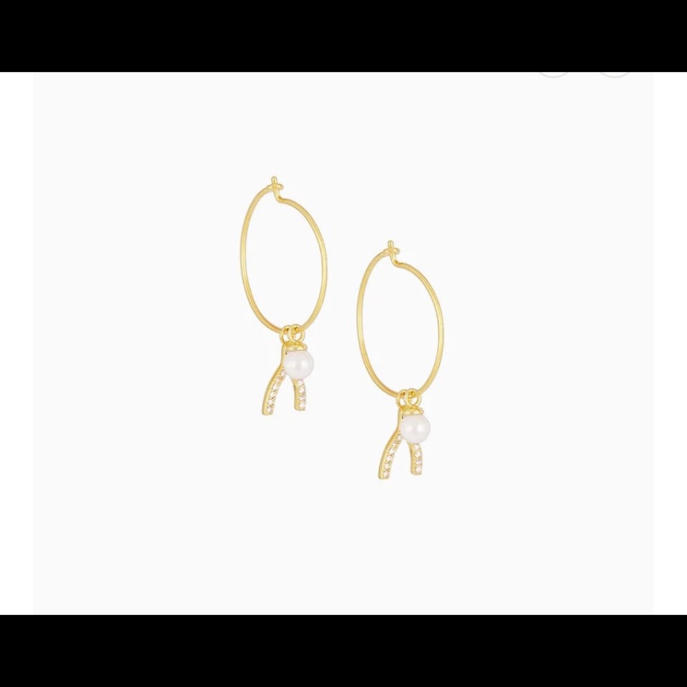 Uncommon James be lucky hoop earrings